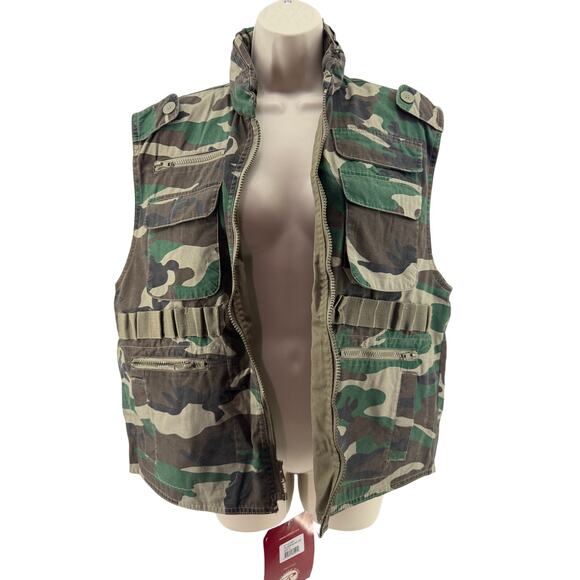 Rothco Woodland Camouflage Camo Ranger Vest - Picture 1 of 8